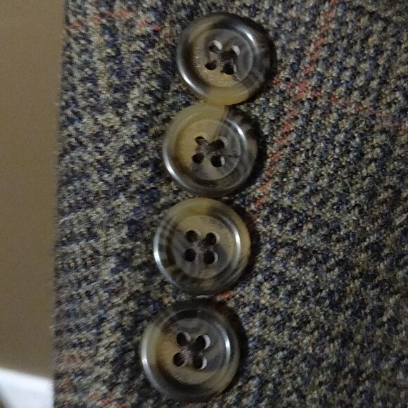 Burberry London 100% Wool Windowpane Plaid Sport Coat Blazer 46R - Picture 7 of 9